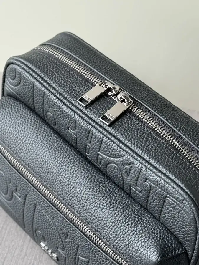 Gravity Print Leather Rider 2.0 Zip Messenger Bag