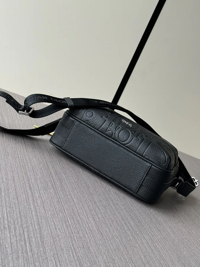 Gravity Print Leather Rider 2.0 Zip Messenger Bag
