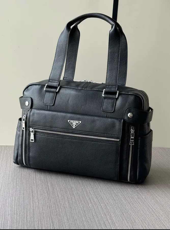 Prada Premium Travel Tote 6300 Size, Black