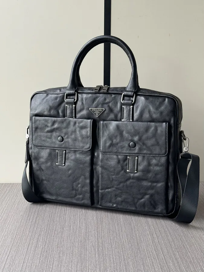 Prada Premium Travel Briefcase 6819 3, Black