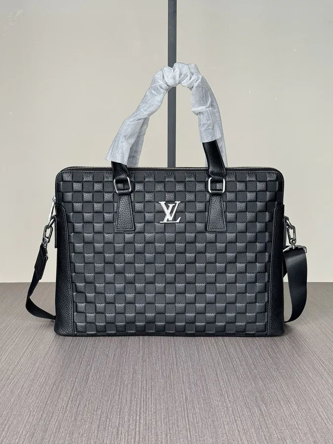 LV Business Briefcase with Double Zip Premium Quality