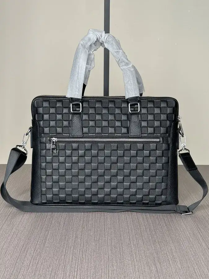 LV Business Briefcase with Double Zip Premium Quality