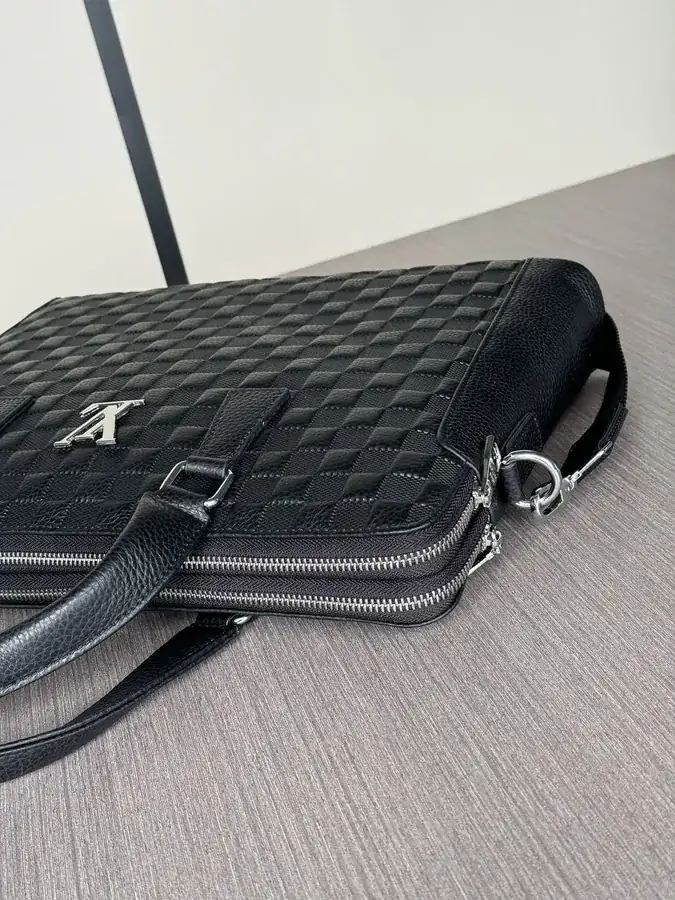 LV Business Briefcase with Double Zip Premium Quality