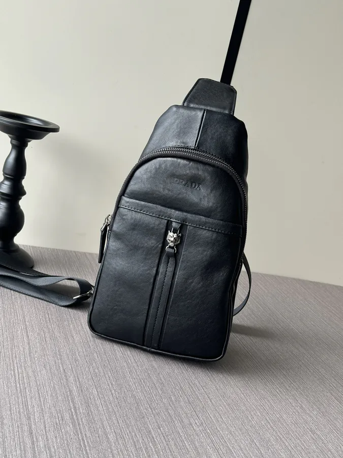 Prada Top Leather Chest Bag Premium Style