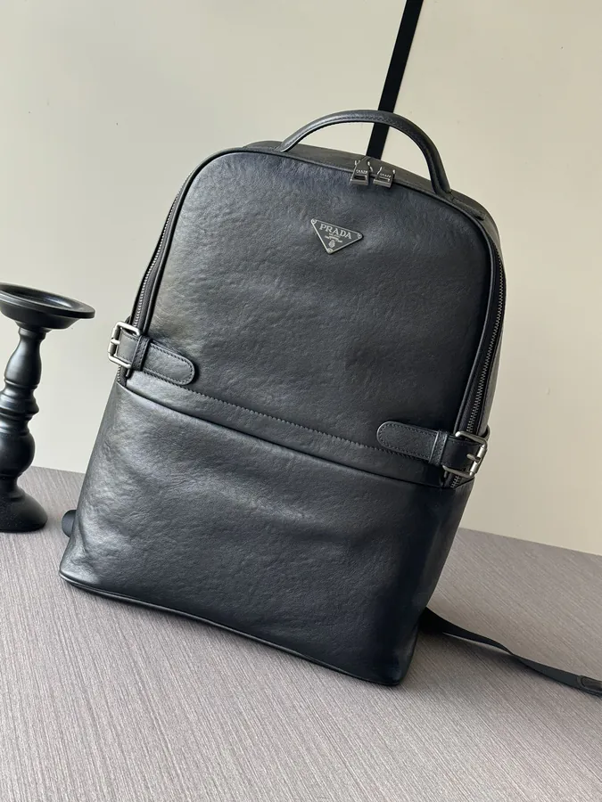 Prada Premium Handbag Large Capacity Backpack with Dual Strap Design