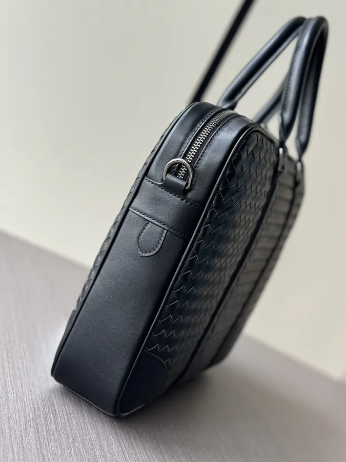 BV Handmade Bucket Bag Premium Leather, Black, 6787 3