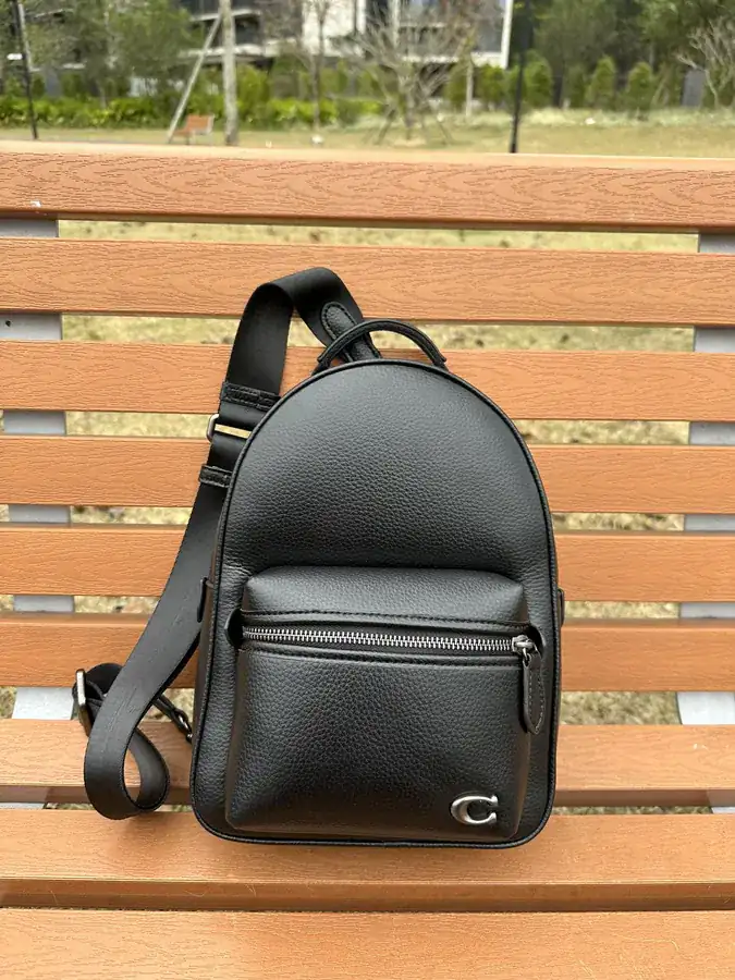 COA*H蔻家 Classic Logo Leather Charter Backpack