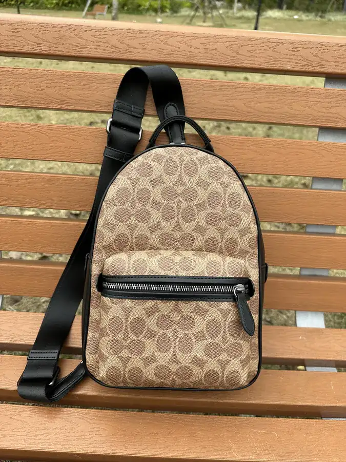COA*H蔻家 Classic Logo Leather CHARTER Backpack