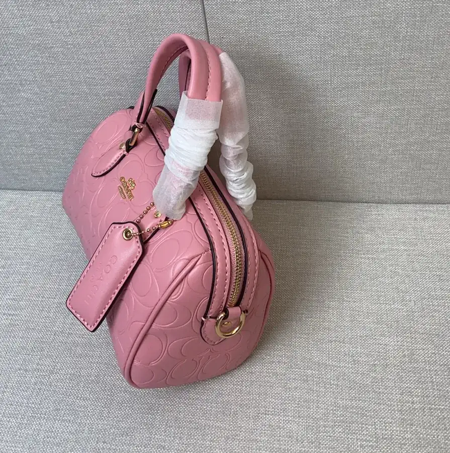 COACH ROWAN Boston Tote Crossbody Bag with Embossed Design