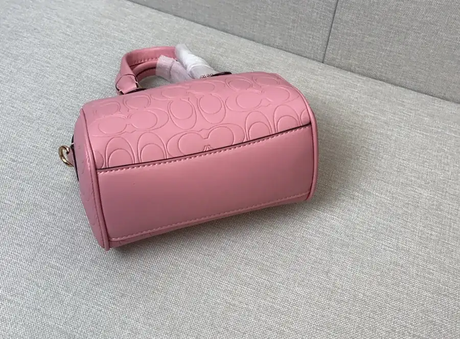 COACH ROWAN Boston Tote Crossbody Bag with Embossed Design