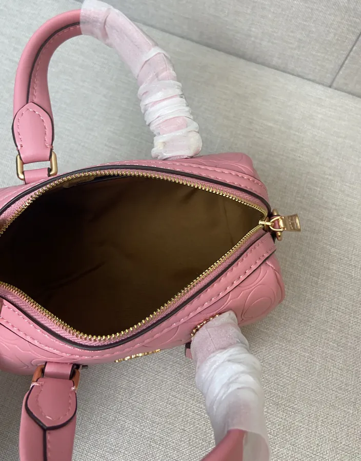 COACH ROWAN Boston Tote Crossbody Bag with Embossed Design