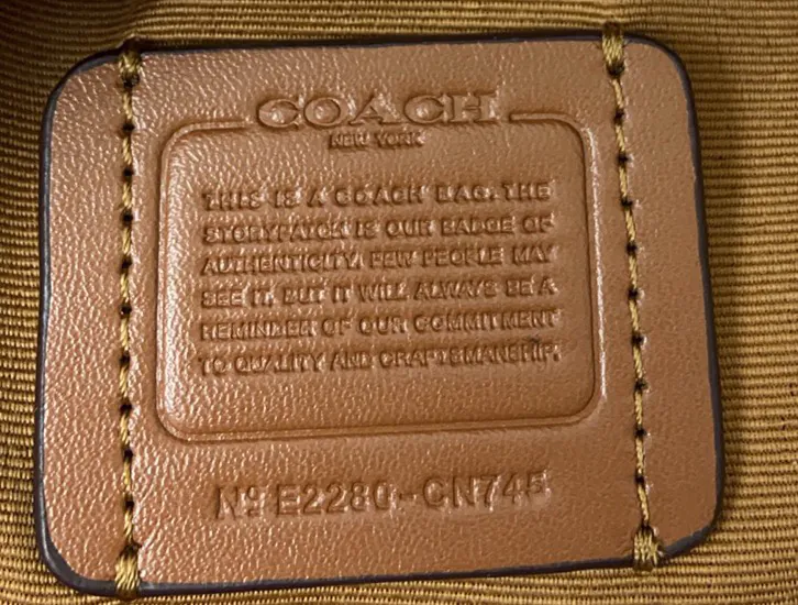 COACH ROWAN Boston Tote Crossbody Bag with Embossed Design