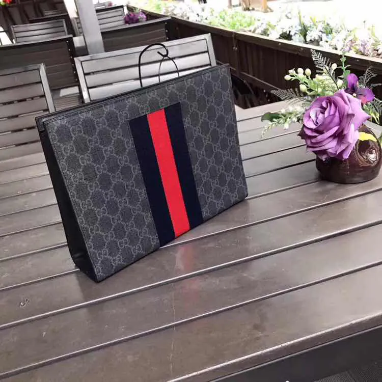 Gucci GG Pattern Handbag Premium Italian Calfskin