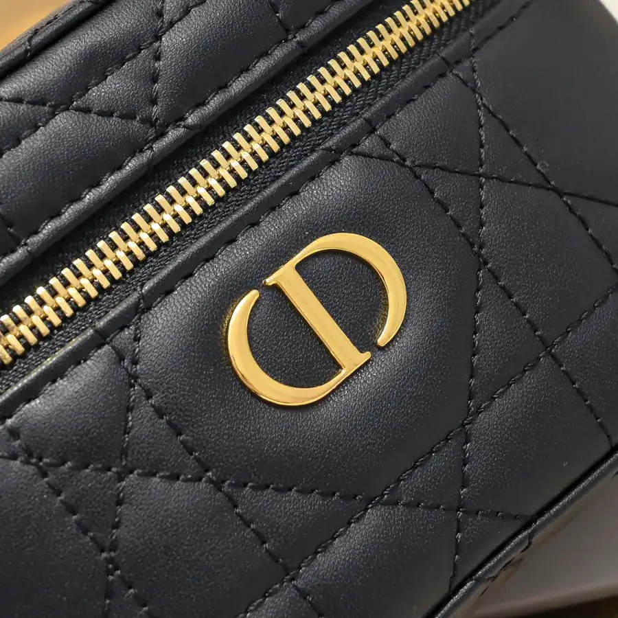 Dior 30 Montaigne Mini Vanity Bag Blue Oblique Print