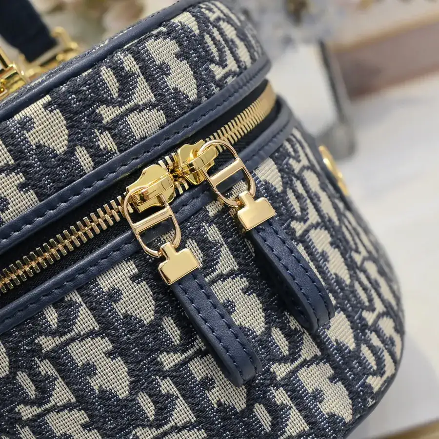 Dior 30 Montaigne Mini Vanity Bag in Blue