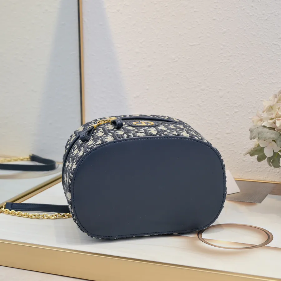 Dior 30 Montaigne Mini Vanity Bag in Blue