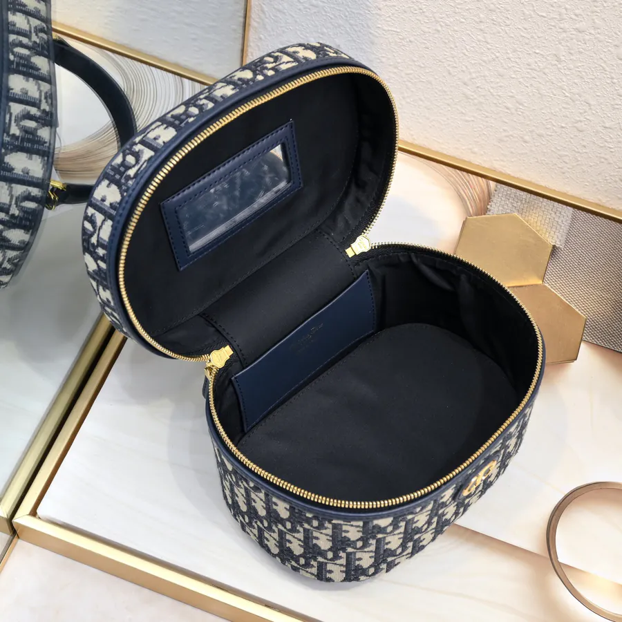 Dior 30 Montaigne Mini Vanity Bag in Blue