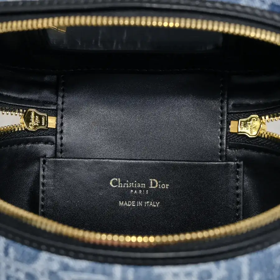 Dior 30 Montaigne Mini Vanity Handbag in Denim