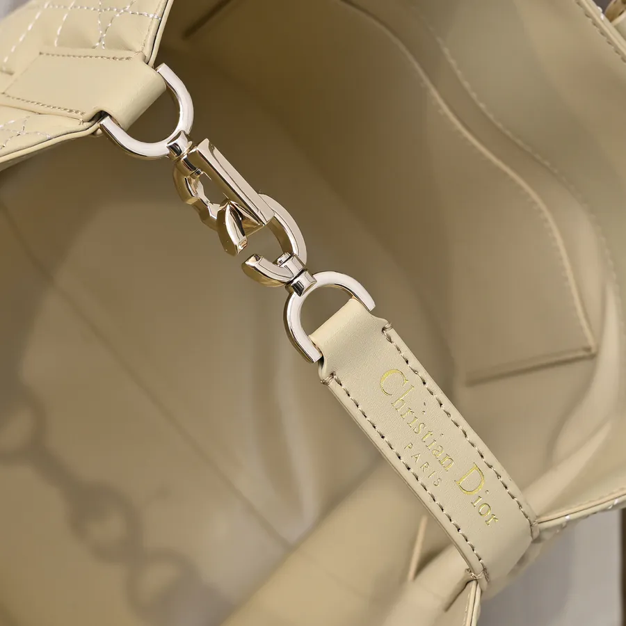 Toujours Vertical Large Bucket Bag with Grained Calfskin