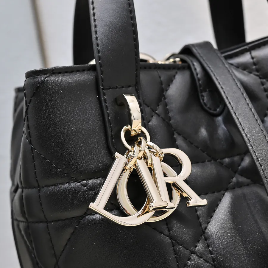 Toujours Vertical Mini Bucket Bag with Grained Calfskin