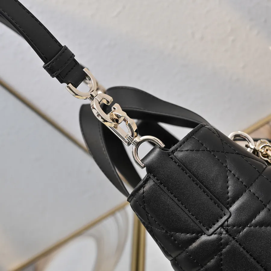 Toujours Vertical Mini Bucket Bag with Grained Calfskin