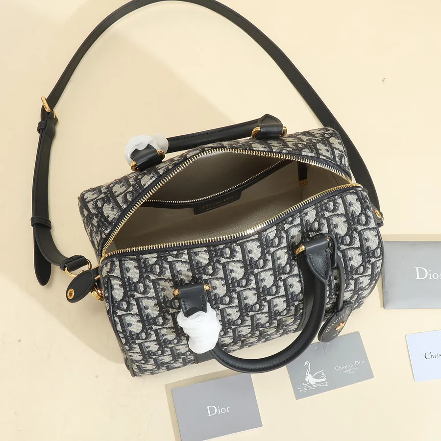 Dior Boston Mini Handbag with Groove 25