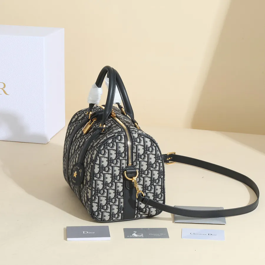 Dior Boston Mini Handbag with Groove 25