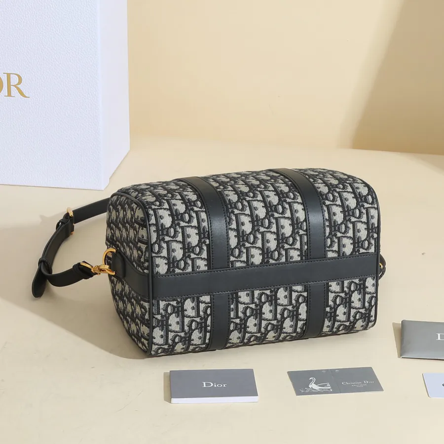 Dior Boston Mini Handbag with Groove 25