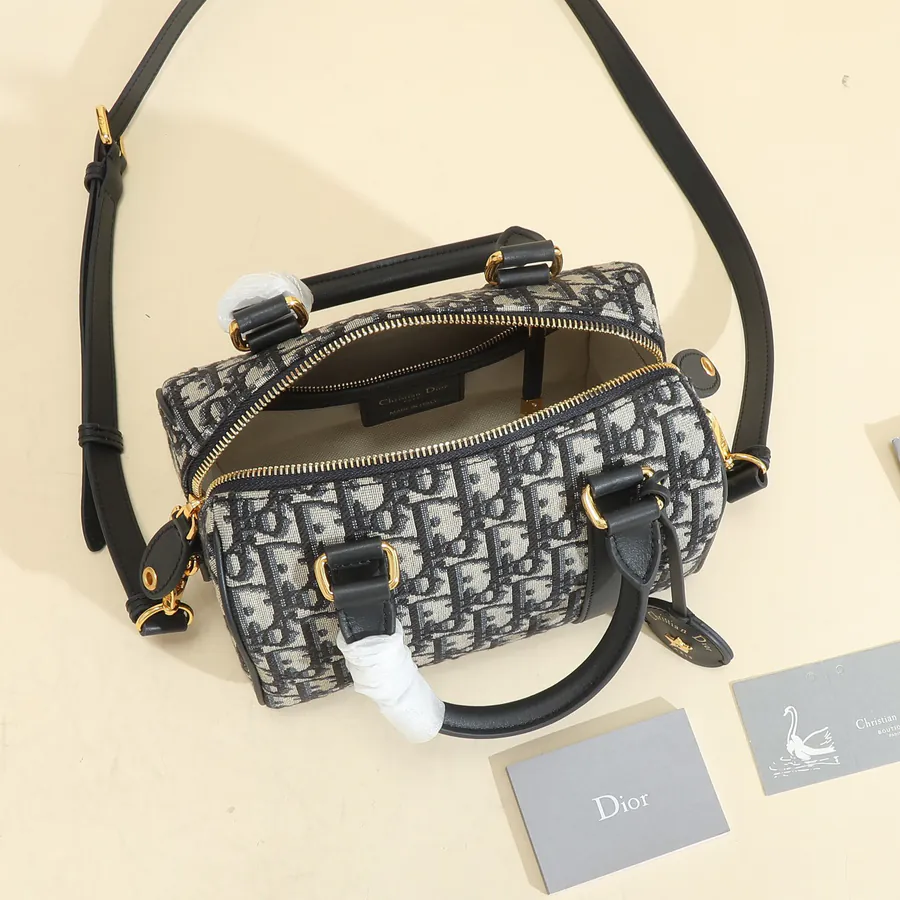 Dior Boston Mini Handbag with Groove 25