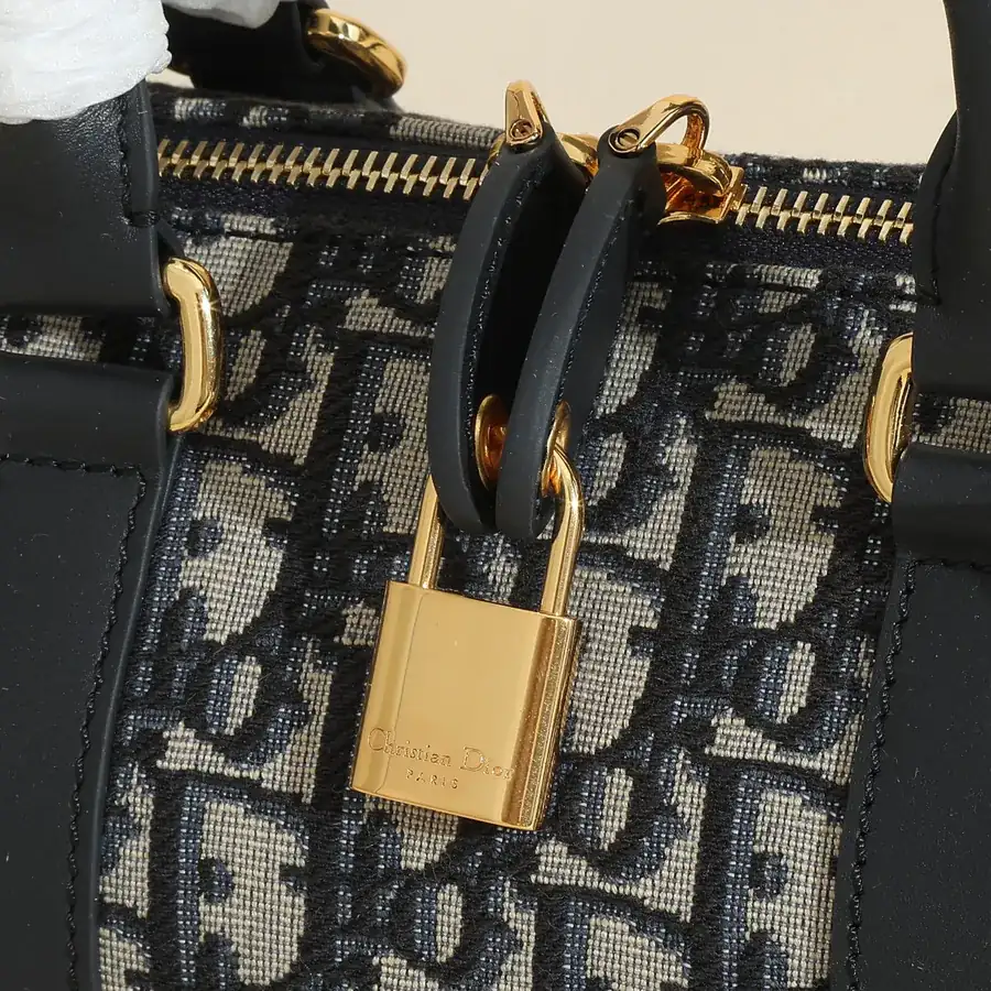 Dior Boston Mini Handbag with Groove 25