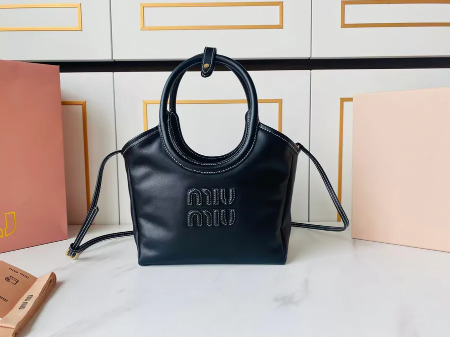 Ivy Bucket Bag with Minimalist Lines and Premium Leather