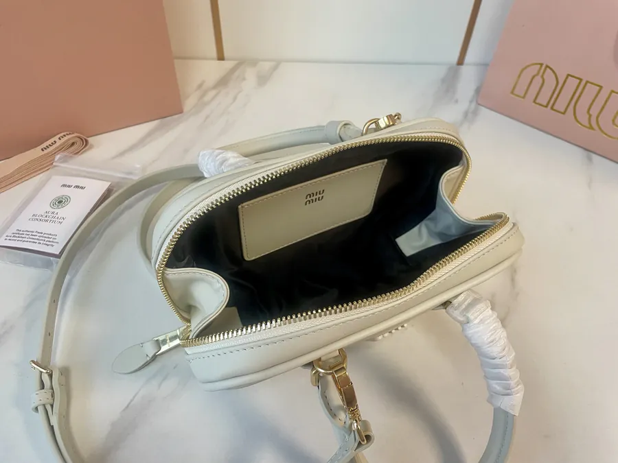 M Family New Mini Bowling Bag in Premium Original Leather