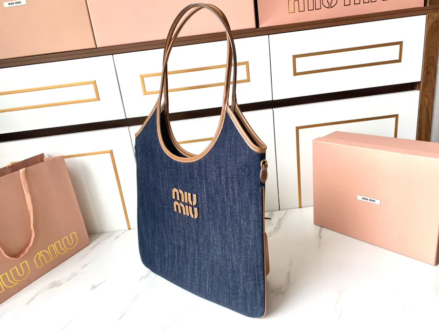 Miu New Issey Miyake Limited Tote Bag with Premium Leather