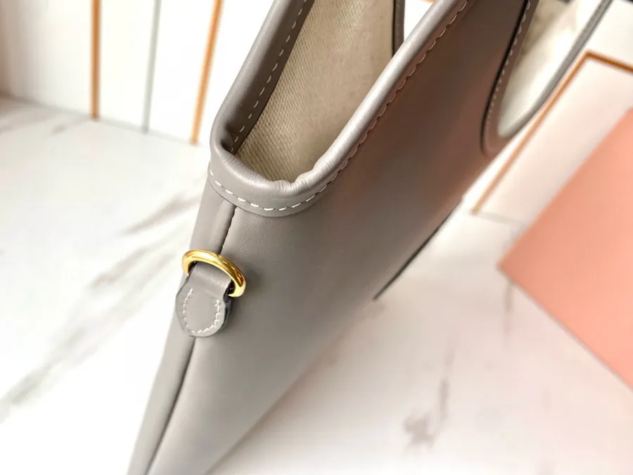 Miu New Iseshi Limited Tote Bag in Grained Calfskin