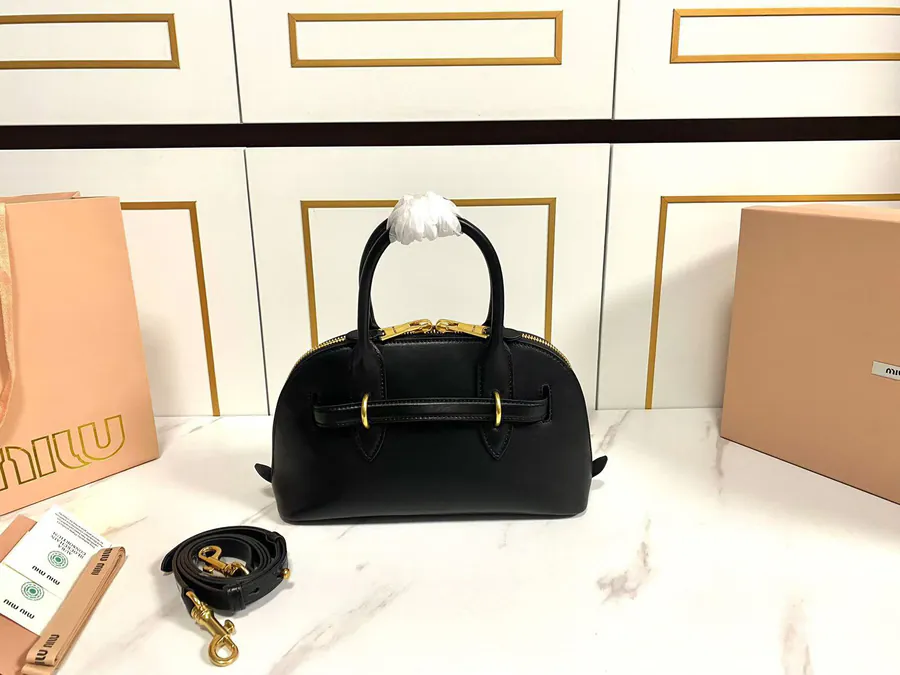 Miu Aventure Nappa Leather Tote
