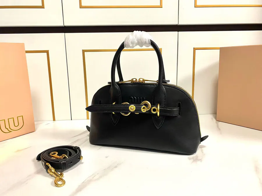 Miu Aventure Nappa Leather Tote