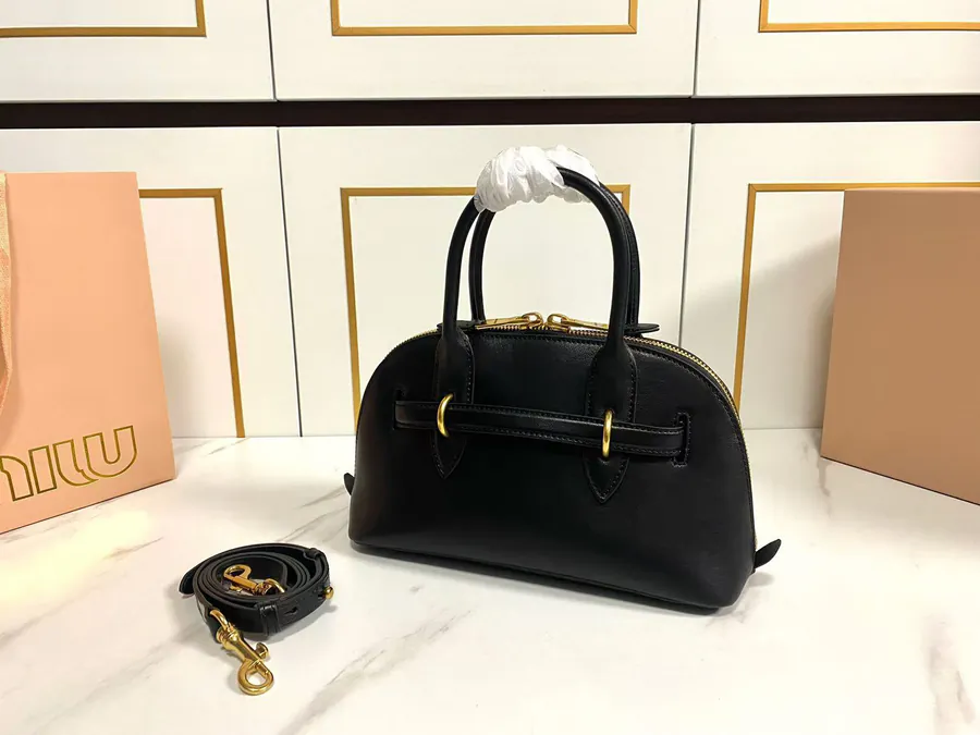 Miu Aventure Nappa Leather Tote