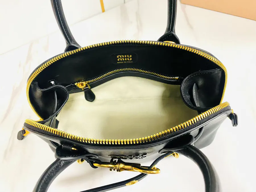 Miu Aventure Nappa Leather Tote