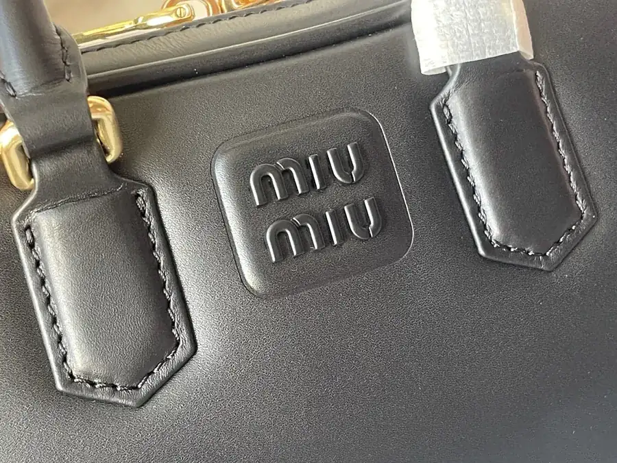 M Family New Mini Bowling Bag in Arcadie Leather