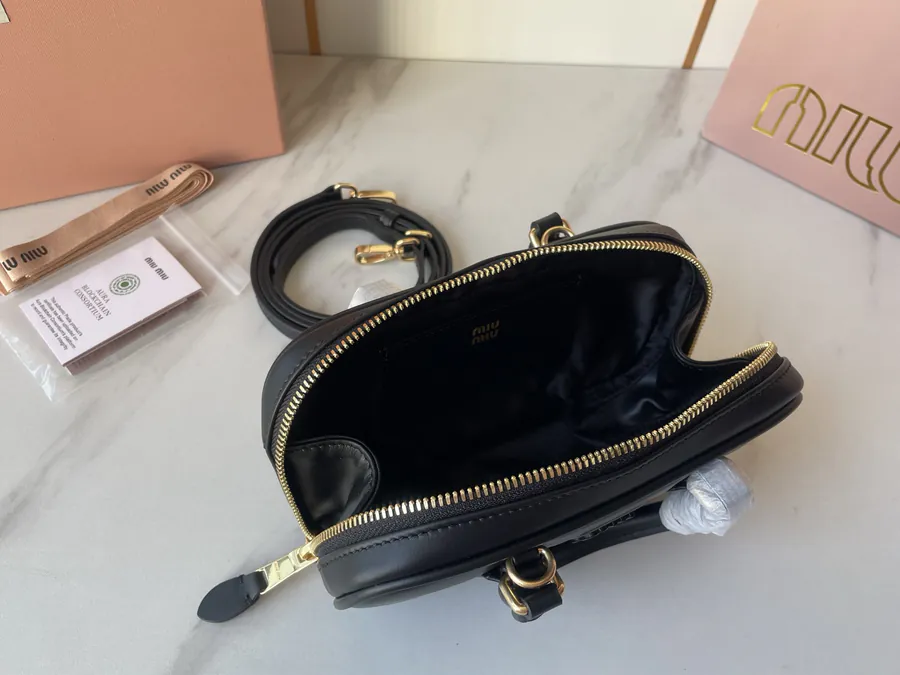 M Family New Mini Bowling Bag in Arcadie Leather