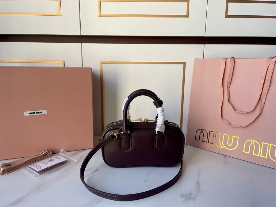 M Family New Mini Bowling Bag in Premium Original Leather