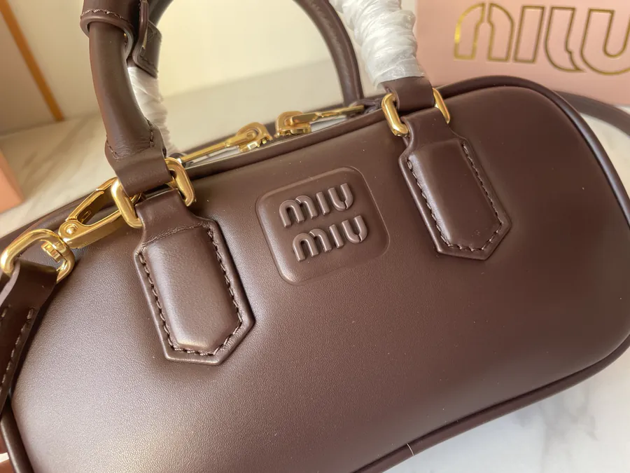 M Family New Mini Bowling Bag in Premium Original Leather