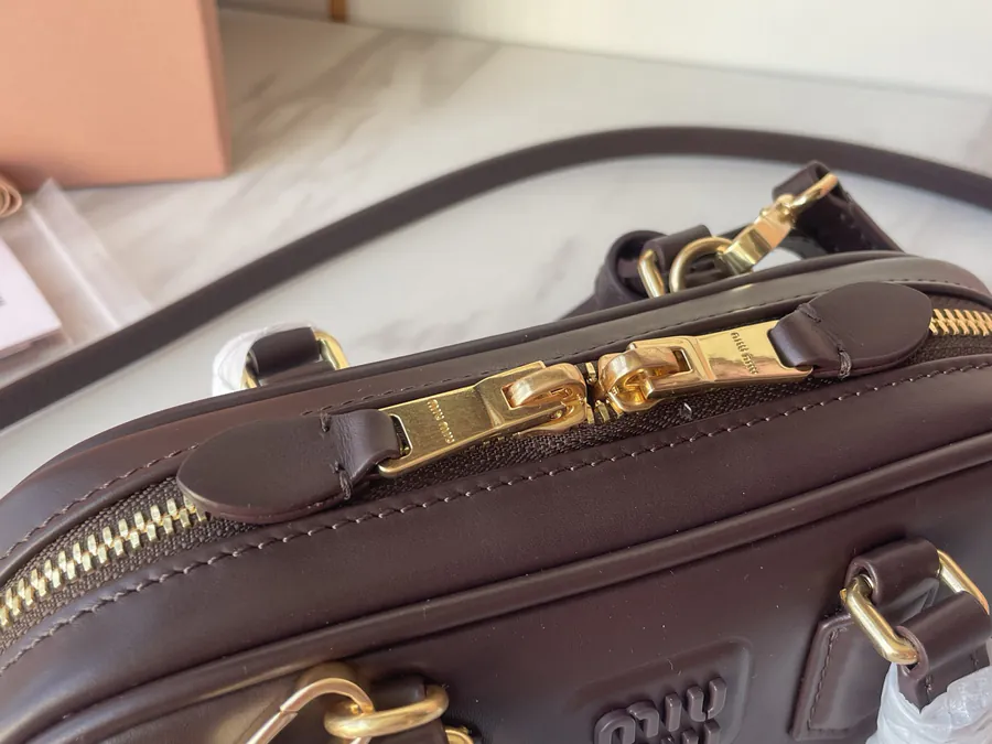 M Family New Mini Bowling Bag in Premium Original Leather