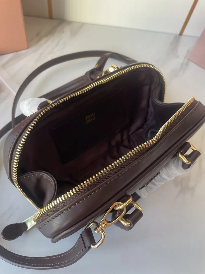 M Family New Mini Bowling Bag in Premium Original Leather