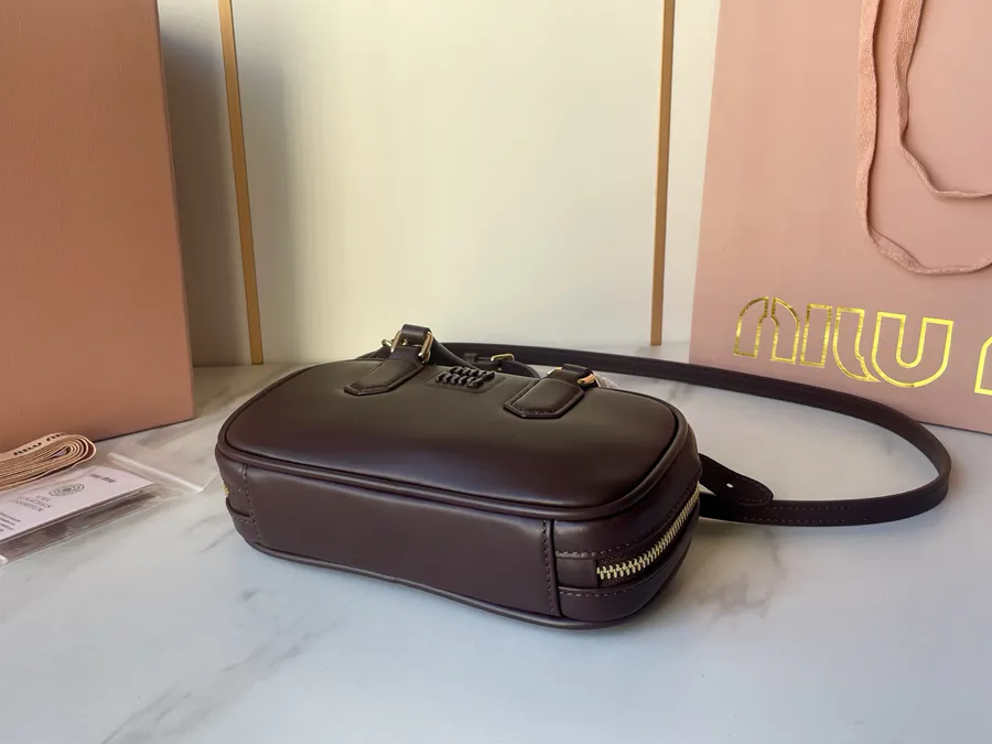 M Family New Mini Bowling Bag in Premium Original Leather