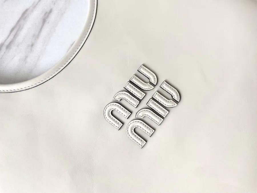 Miu New Isetan Limited Tote Bag in Grained Calfskin
