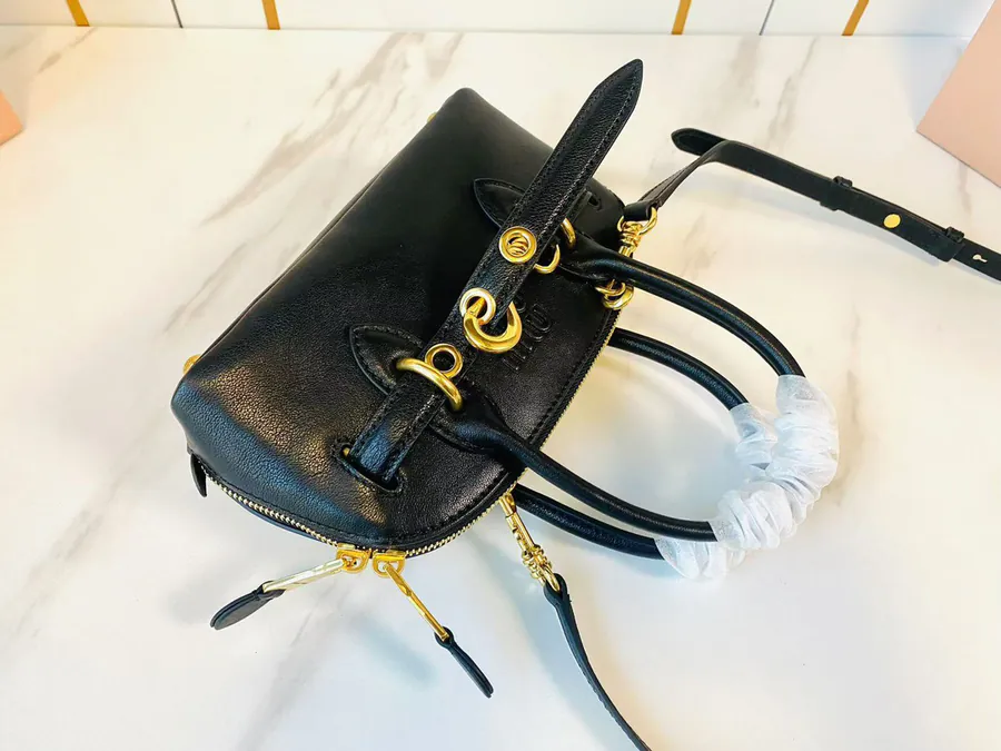 Aventure Naa Mini Crossbody Bag in Grained Leather