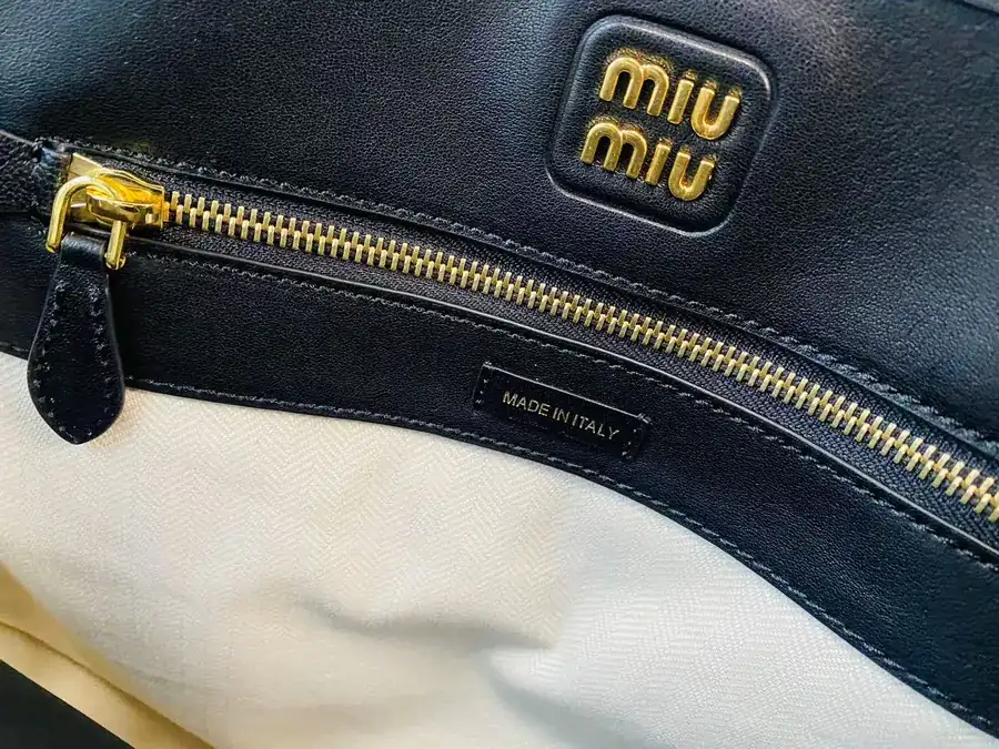 Miu Ladies Nappa Leather Tote Bag Classic Design with Modern Twist