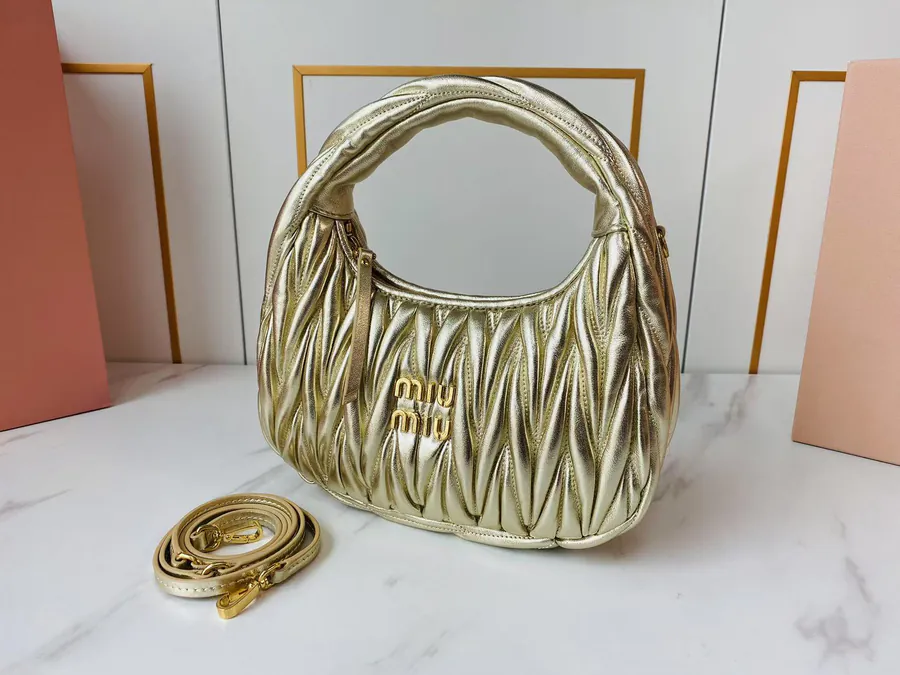MiuWander Handbag with Matelasse Texture