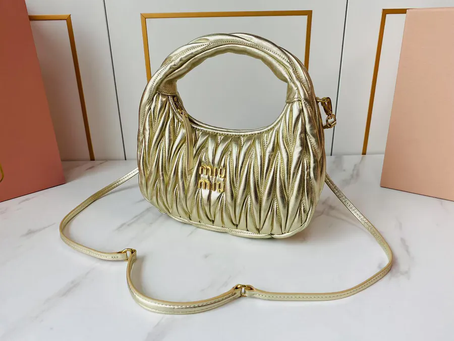 MiuWander Handbag with Matelasse Texture